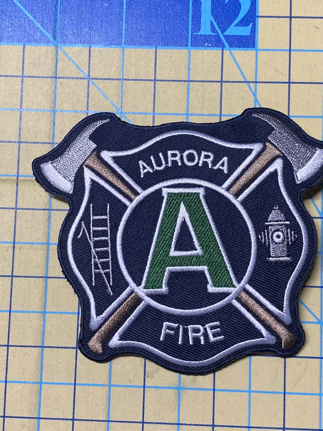 Aurora Fire custom embroidered patch