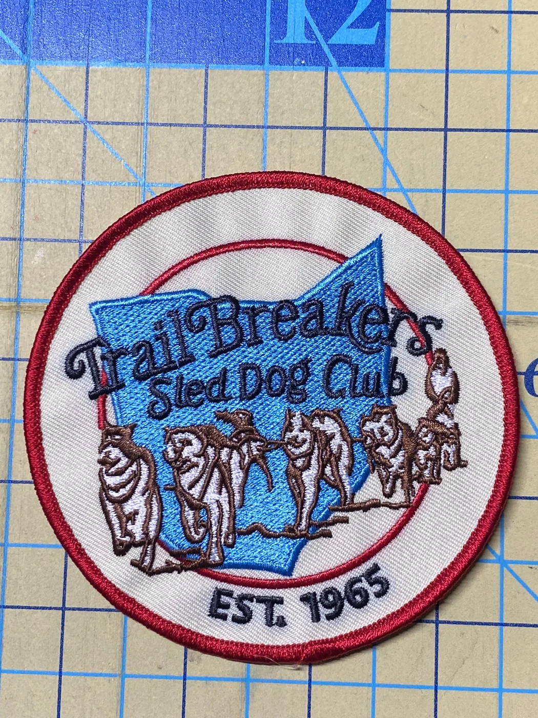 Trail Breakers Sled Dog Club embroidered patch
